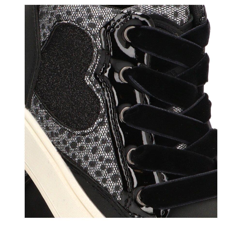 Deportivas Casual Niña Suela Plana - Modelo Rbs1515 Negro 6/6
