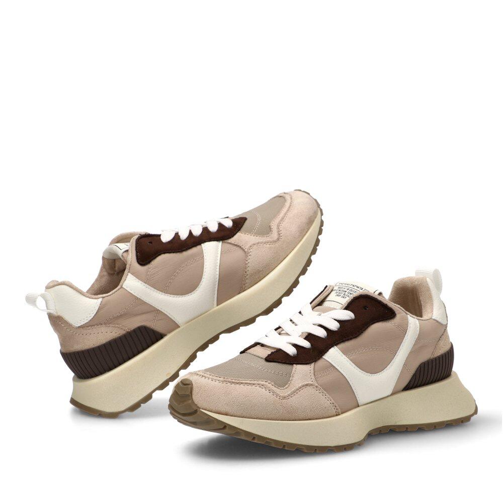 Deportivas Casual Mujer Suela Plana - Modelo M5560 Beige 5/6