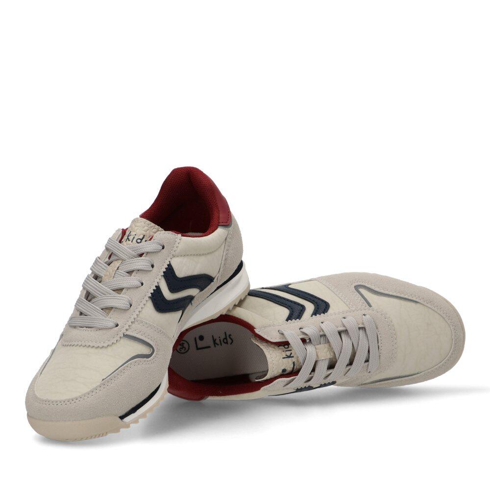 Deportivas Casual Niño Suela Plana - Modelo Rbs1505-l Blanco 5/6