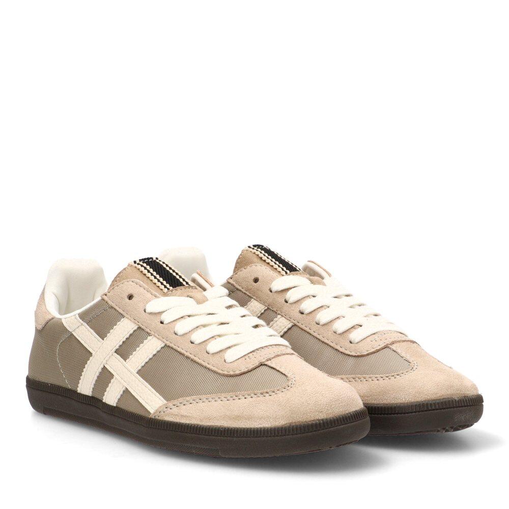 Deportivas Casual Mujer Suela Plana - Modelo M5520 Beige 2/6