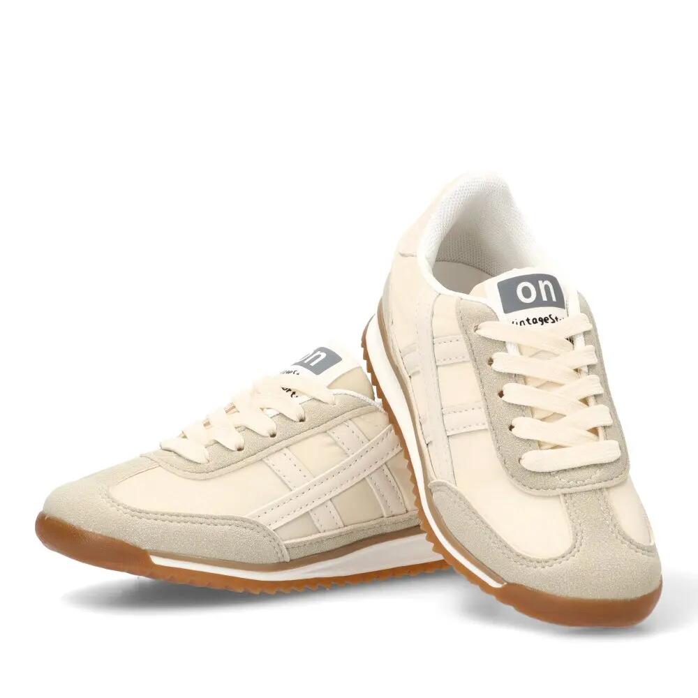 Deportivas Casual Niño Suela Plana - Modelo Rbs1536 Beige 5/6