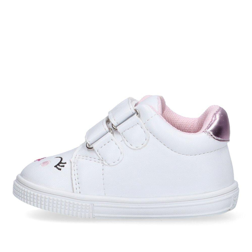 Deportivas Casual Niña Suela Plana - Modelo Rbs-2820 Blanco 3/6