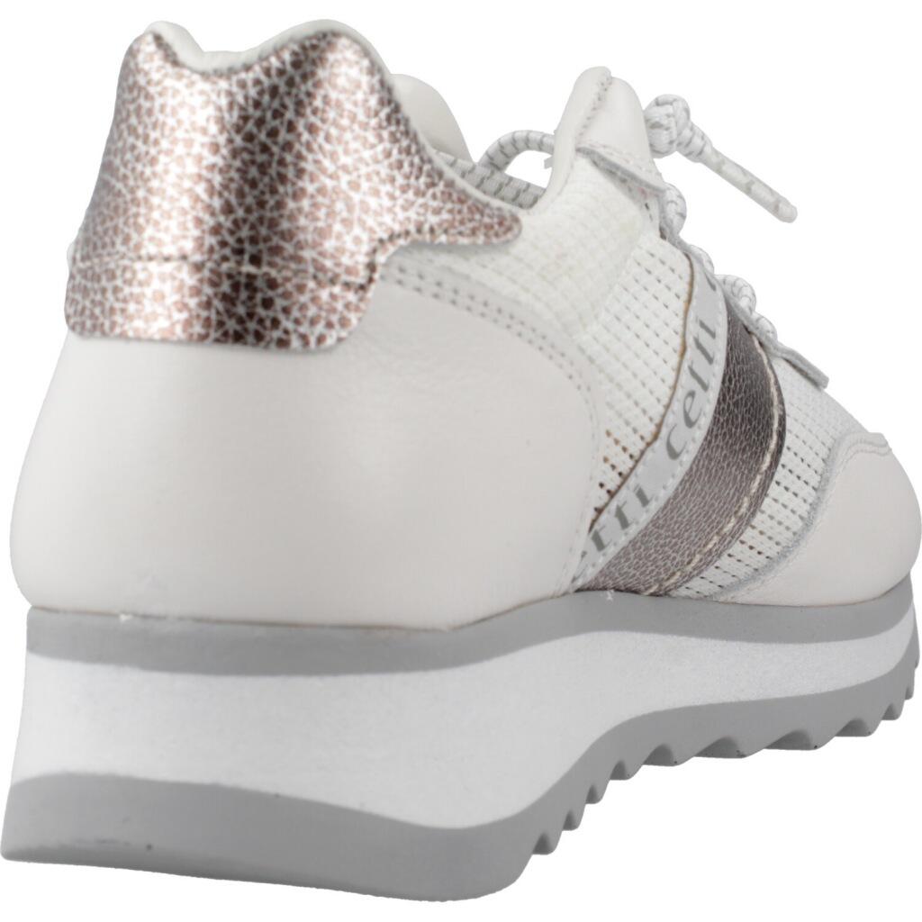 Deportivas Casual Mujer Suela Plana - Modelo C-849 Blanco 3/6