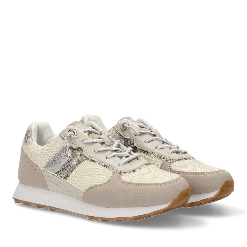 Deportivas Casual Mujer Suela Plana - Modelo 60447 Blanco 2/6