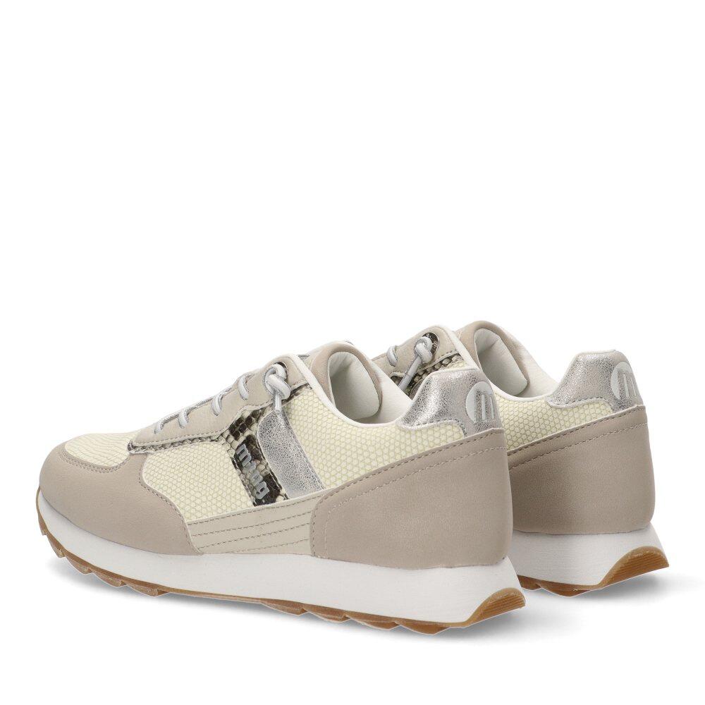 Deportivas Casual Mujer Suela Plana - Modelo 60447 Blanco 4/6