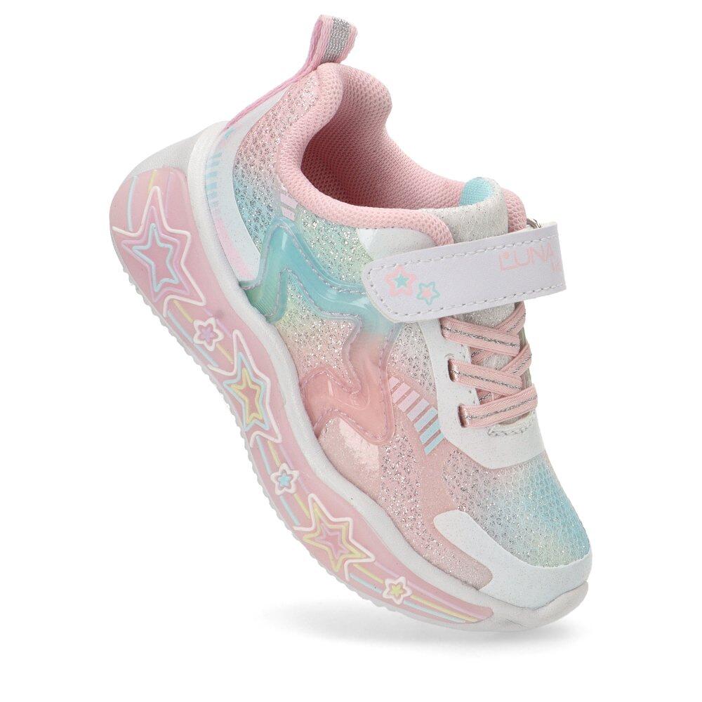 Deportivas Casual Niña Suela Plana - Modelo Rbs1273 Blanco 6/6