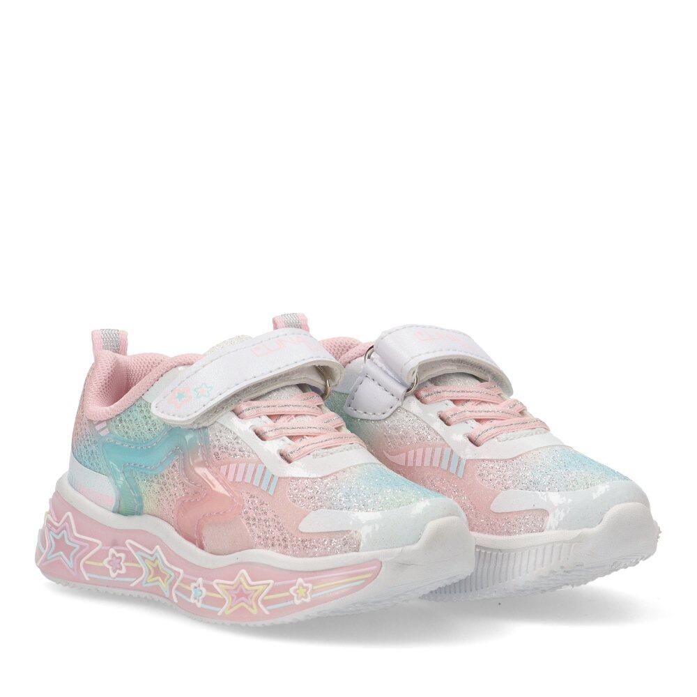 Deportivas Casual Niña Suela Plana - Modelo Rbs1273 Blanco 2/6