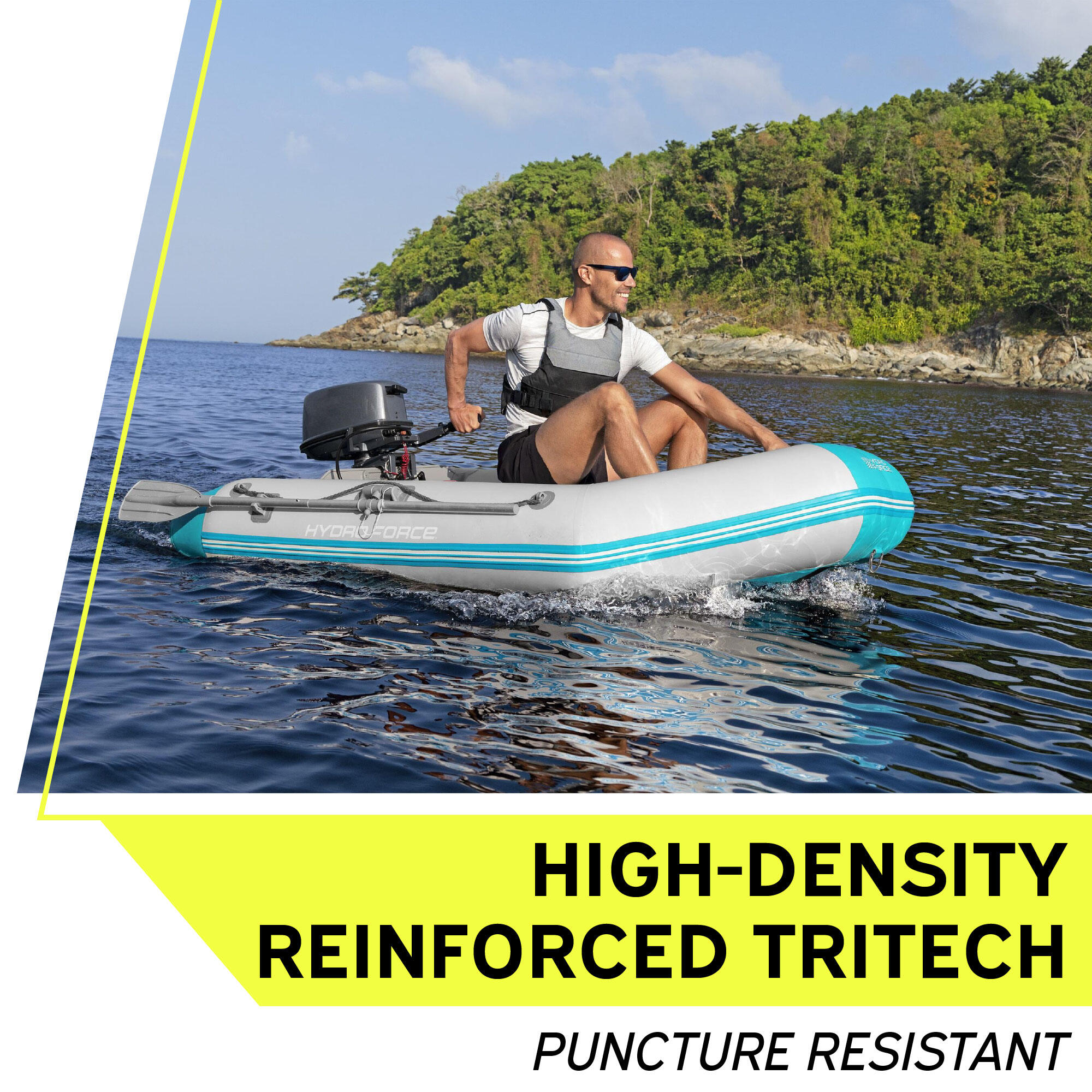 Hydro-Force Corinth Elite 2 Person Inflatable Boat, Blow Up Boat 2/6
