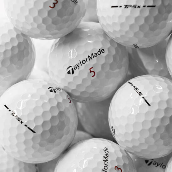Conjunto de 12 bolas de golfe Taylormade TP5/TP5X para ocasiões especiais.