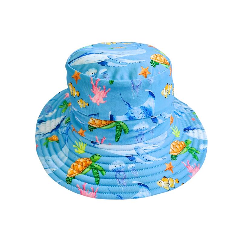 Little E and Co Reversible Swim Hat - Ocean