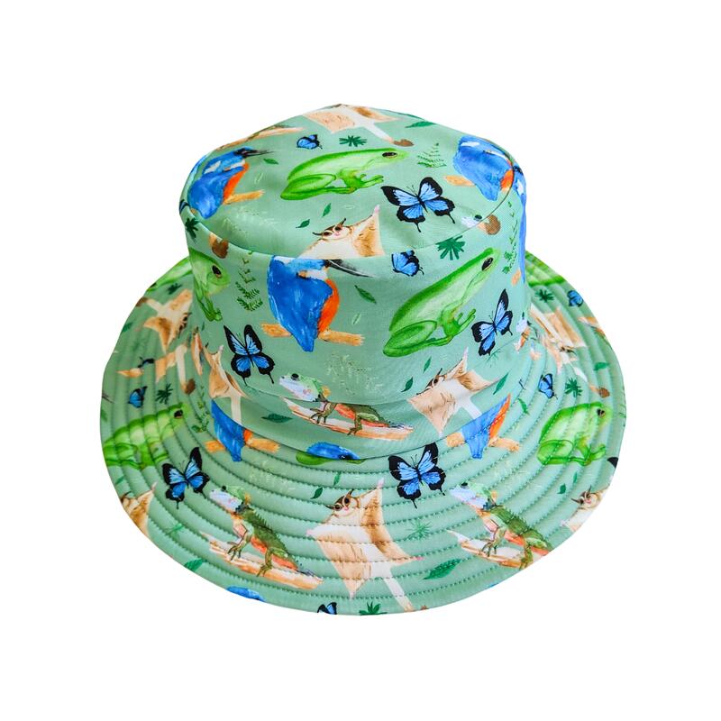 Little E and Co Reversible Swim Hat - Forest