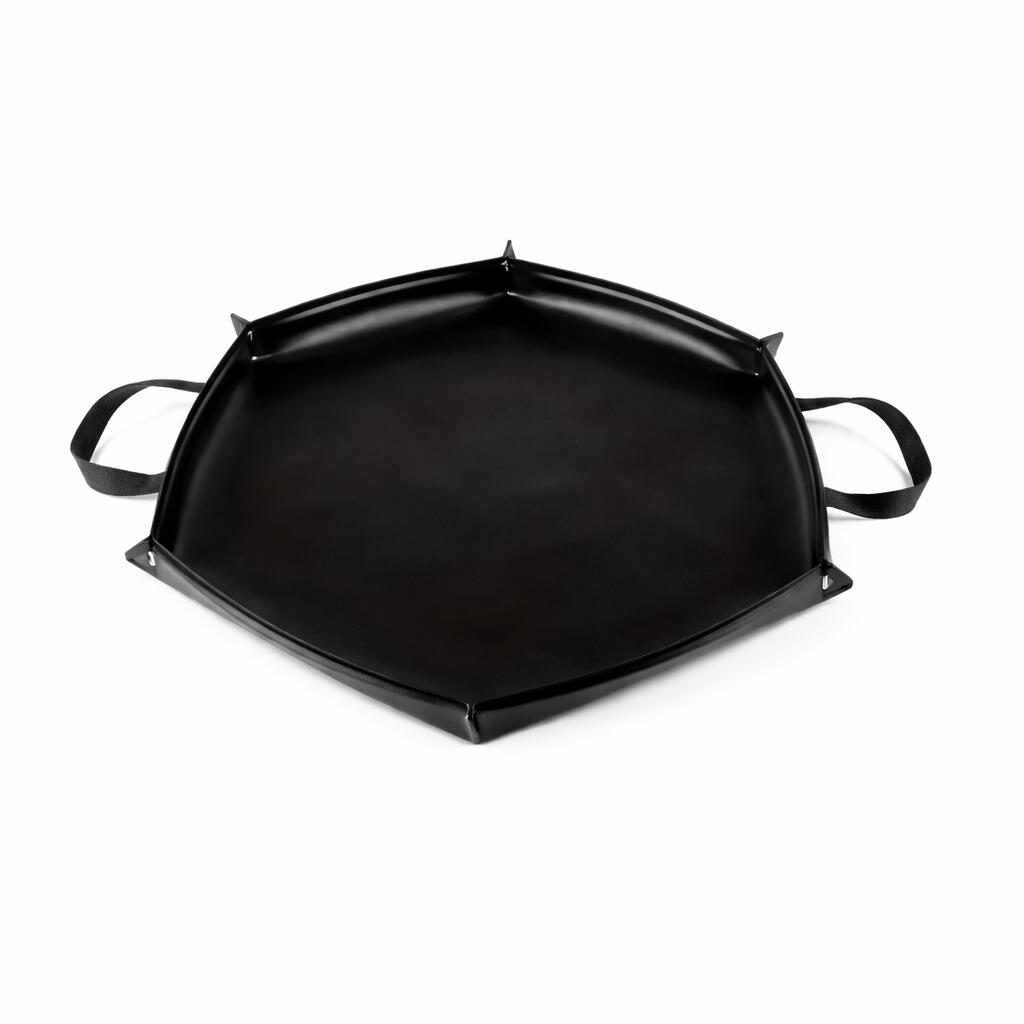 64cm Hexagonal Double-Sided Silicone Fireproof Mat for BBQ and Camping