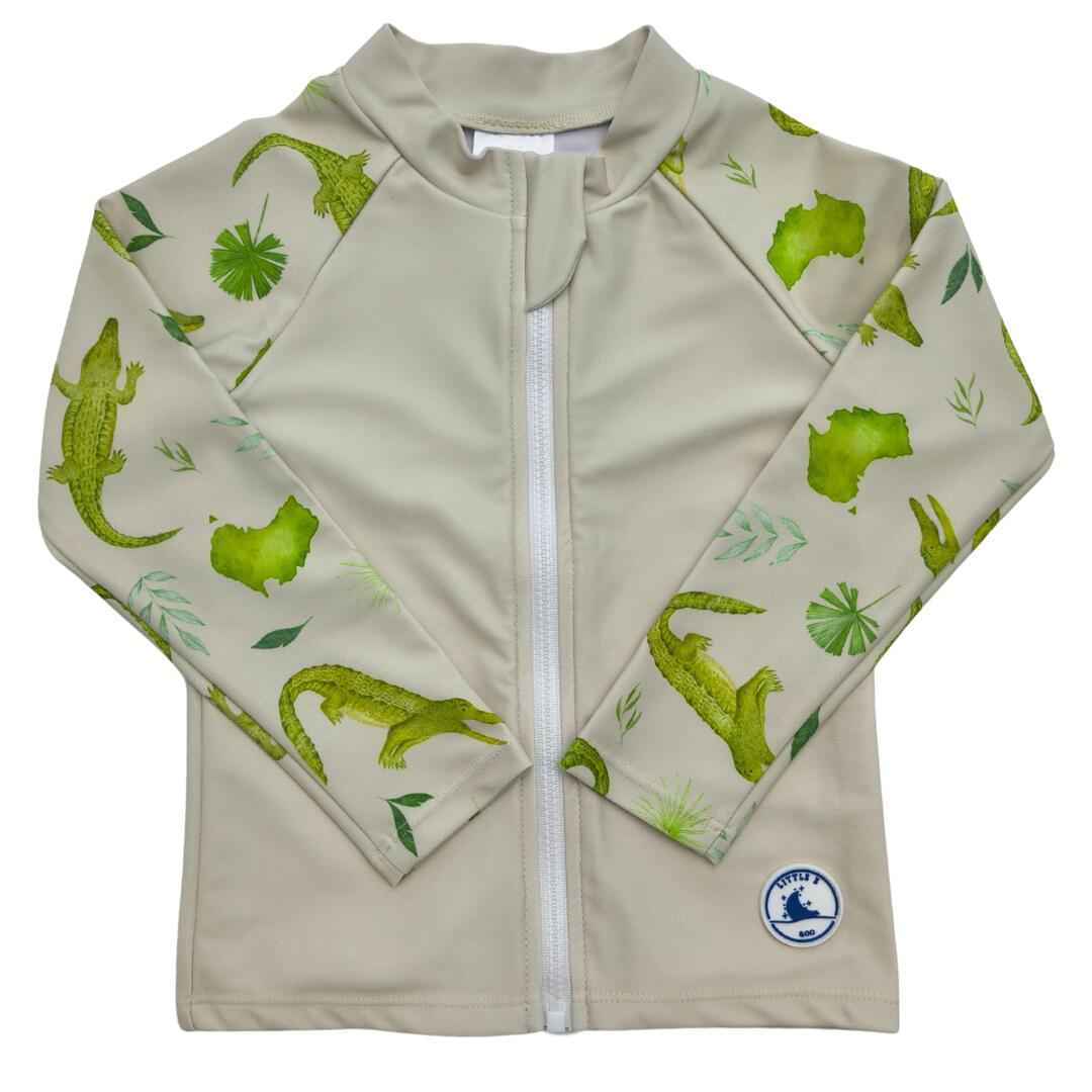 Little E & Co Long Sleeve Children's Rashie - Crocodiles