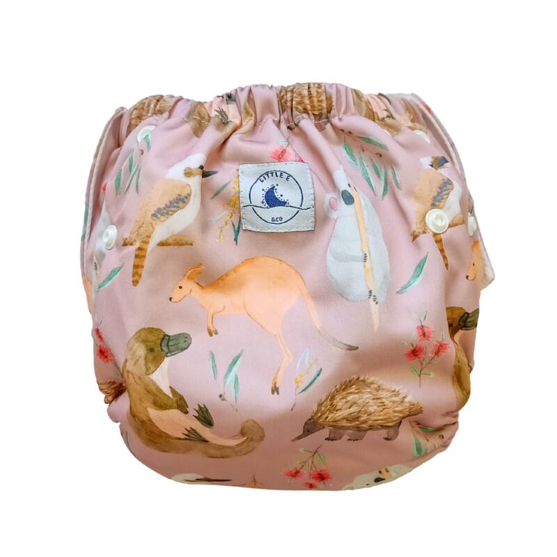 Little E and Co Reusable Swim Nappy - Aus Animals