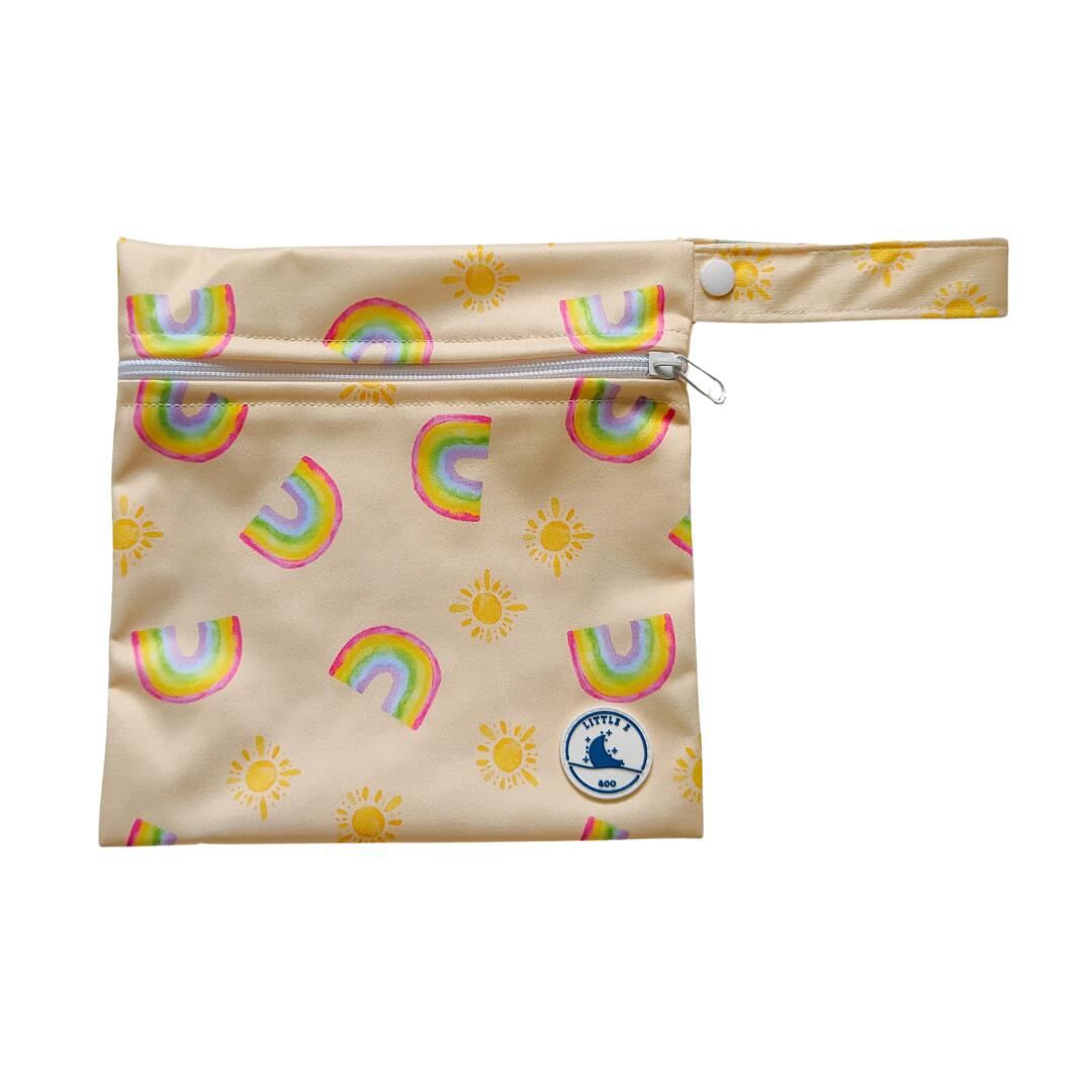 Little E & Co Reusable Mini Wet Bag - Rainbows
