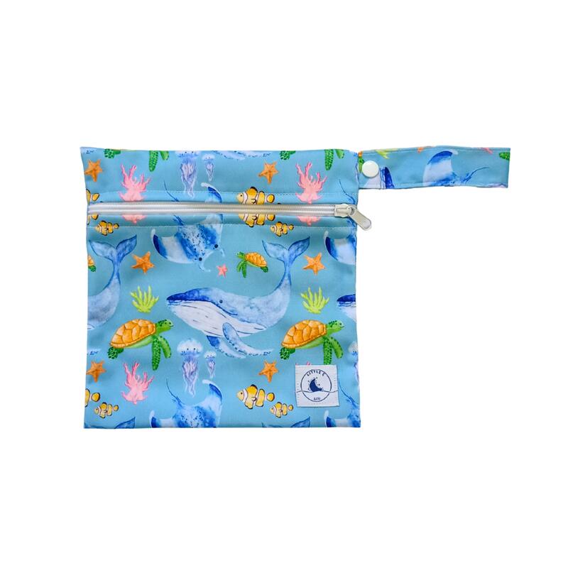 Little E and Co Reusable Mini Wet Bag - Ocean