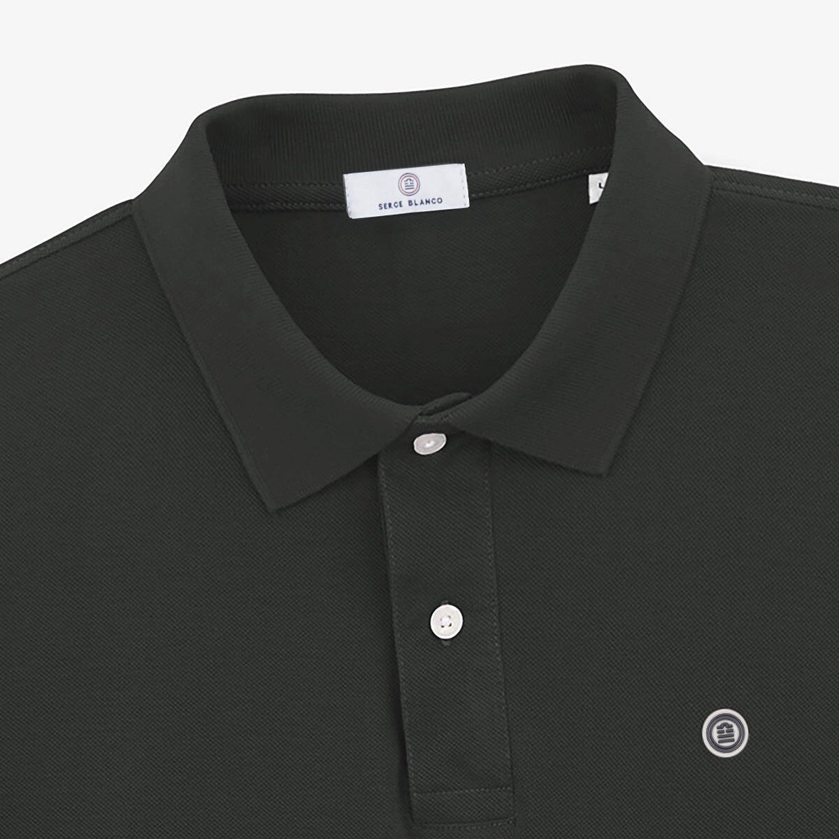 Polo a maniche corte Laxton in cotone piqué grigio antracite 4/5