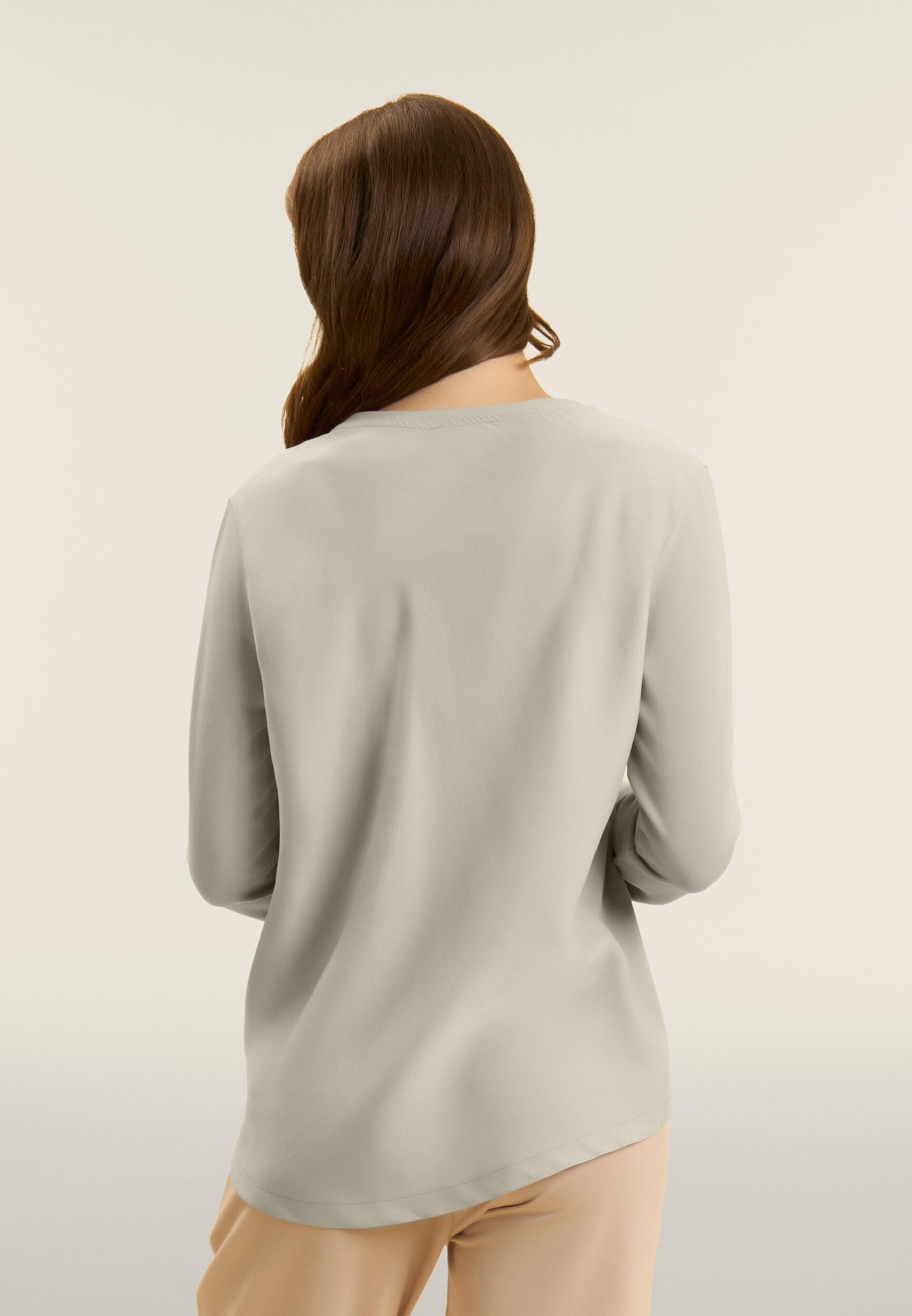 Felpa comfort fit con strass "Authentic" 3/4