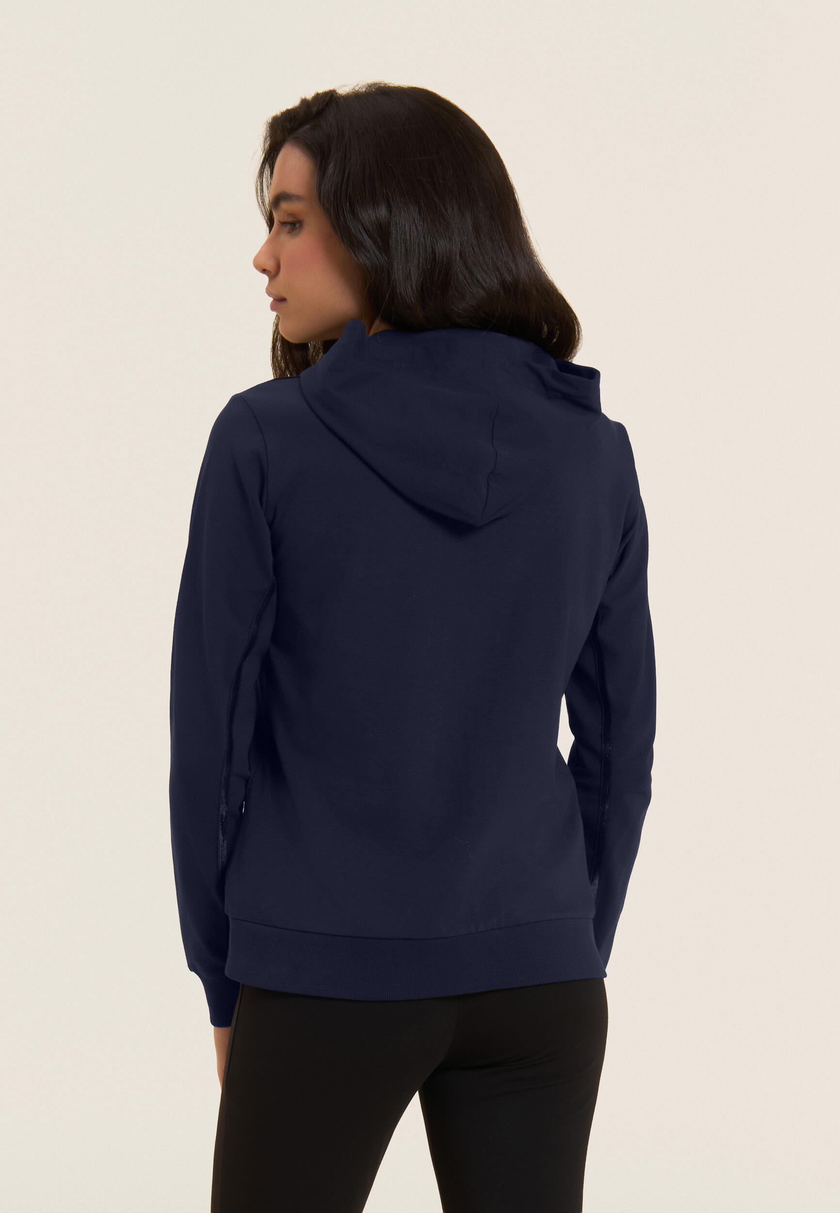 Sweatshirt met capuchon, ritssluiting en FREDDY-logo 3/4