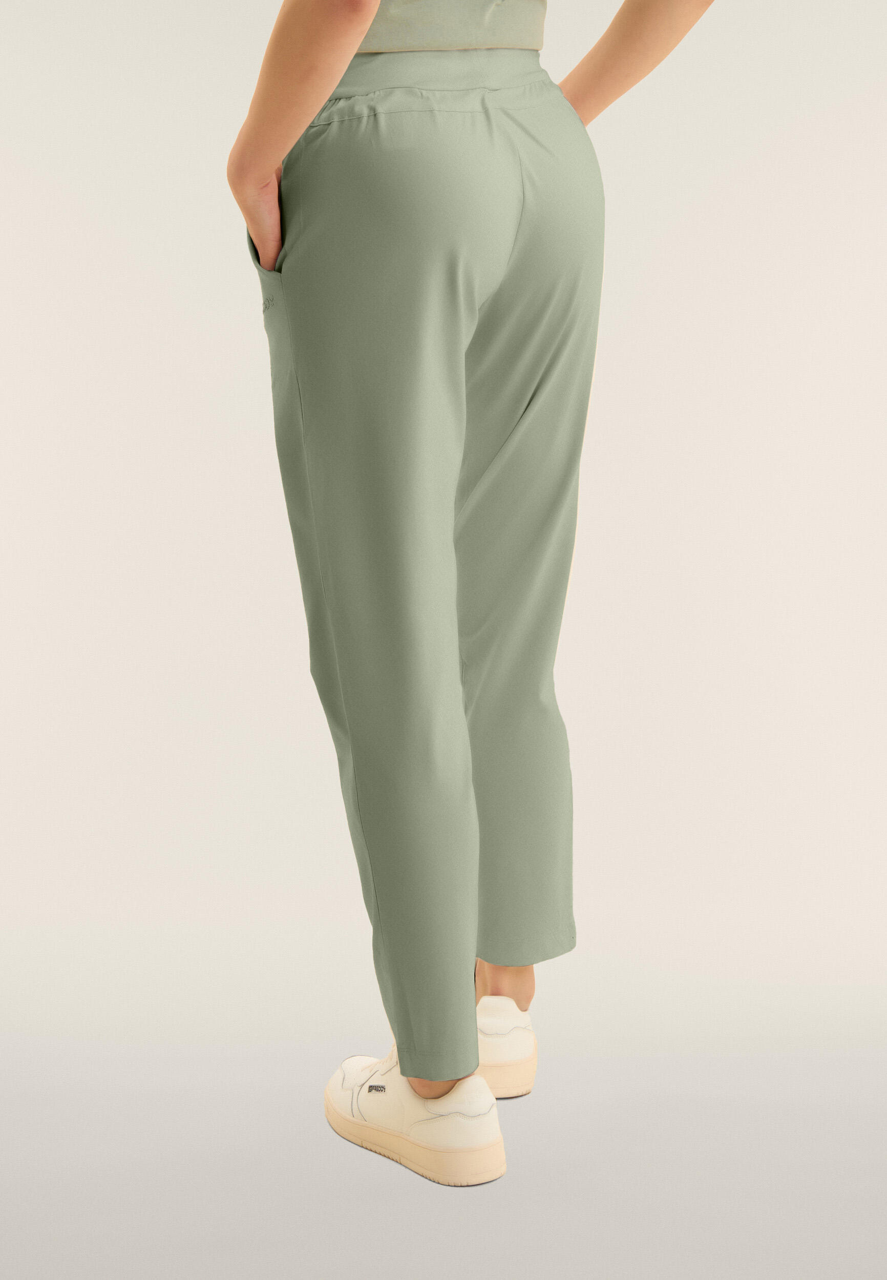 Pantaloni Sportivi con Coulisse in Jersey Elasticizzato 3/4