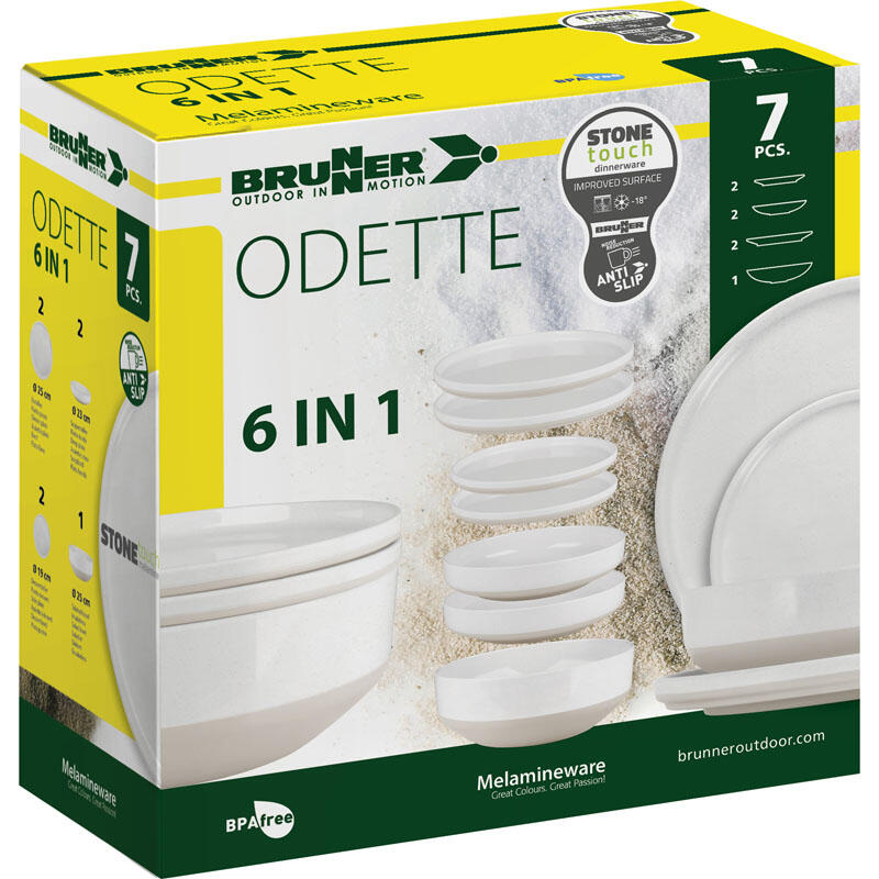 Brunner Odette 6 in 1 - melamine serviesset (7 delig) 5/5