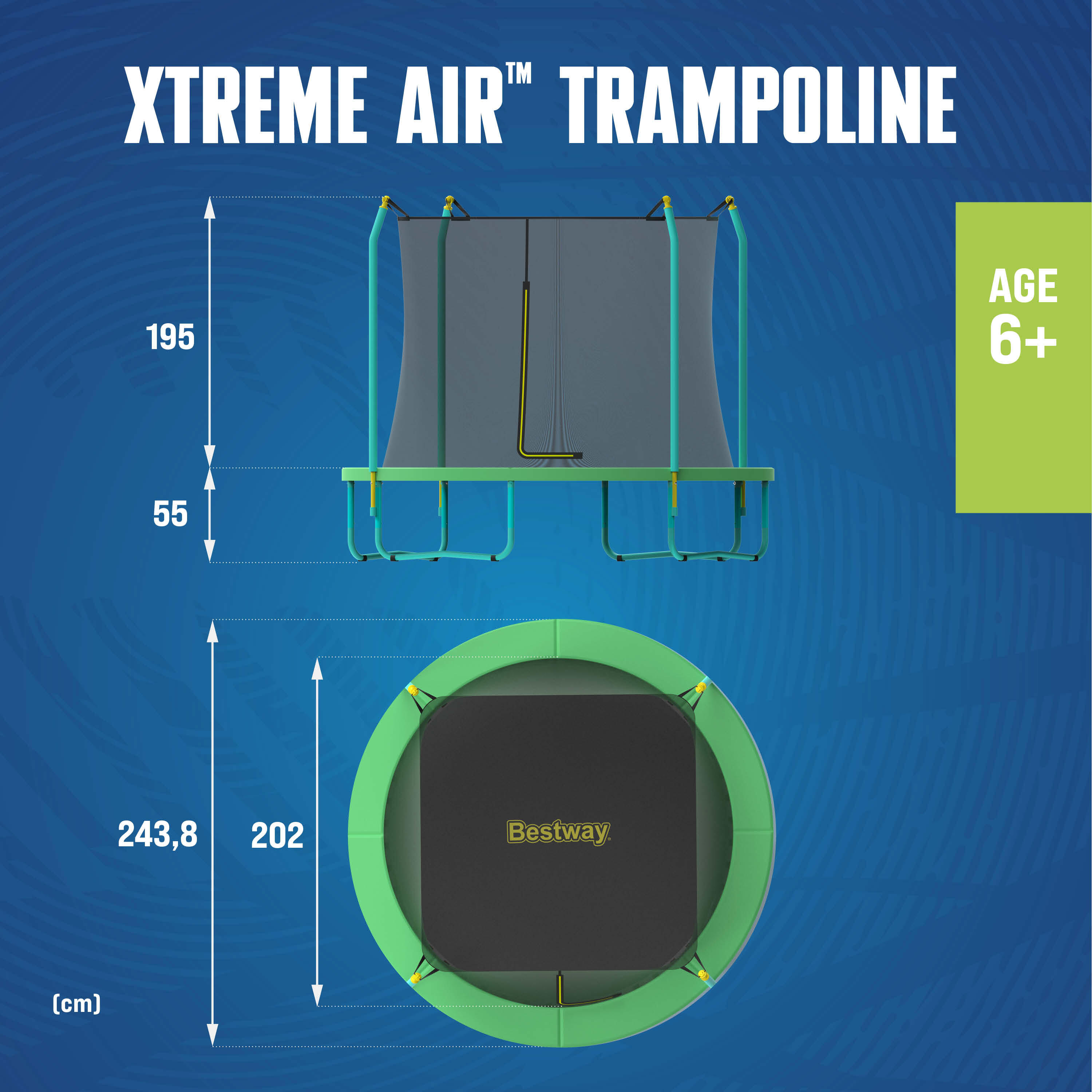 Bestway 59102 Trampolino elastico Xtreme Air da 244 cm 2/7
