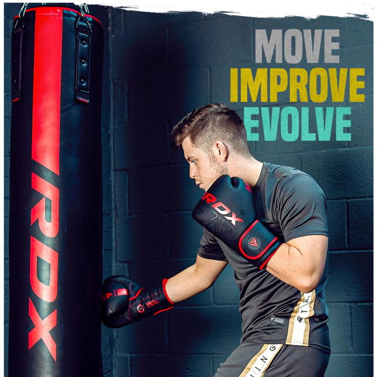 Gants de boxe RDX F6 Enfant – Noir/Or – 8oz 7/7