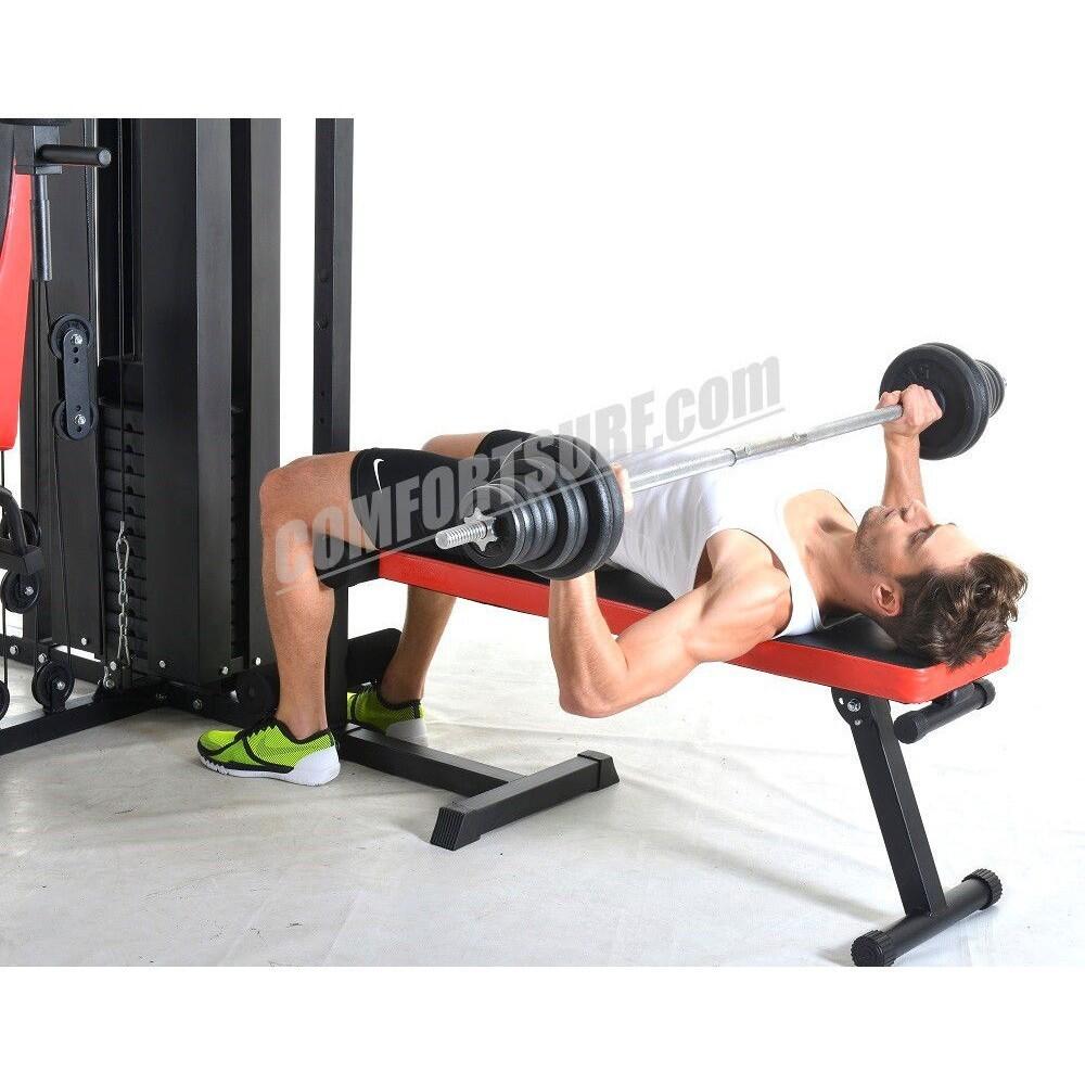 Tri Stack Exercise Machine 210KG Gym Fitness 3 Stack Multi Station Strength Trainer Training ...