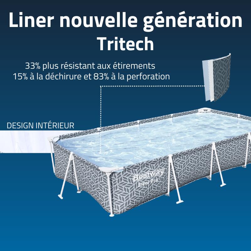 Piscina Gonfiabile Bestway Steel Pro Azzurro 4/7