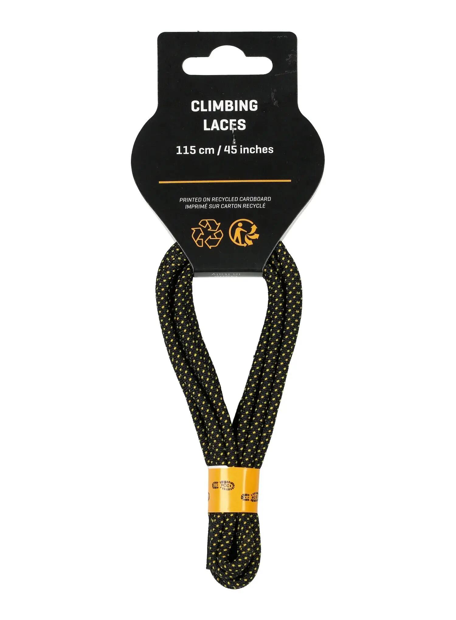 Lacets La Sportiva Climbing 115 cm légers 14 g noir jaune pour chaussons 3/3