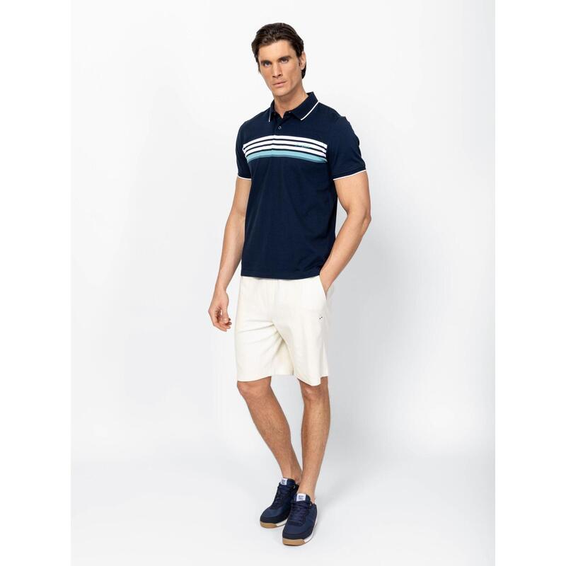 Tricou cu mânecă scurtă, cu guler, pentru bărbați DENILOS