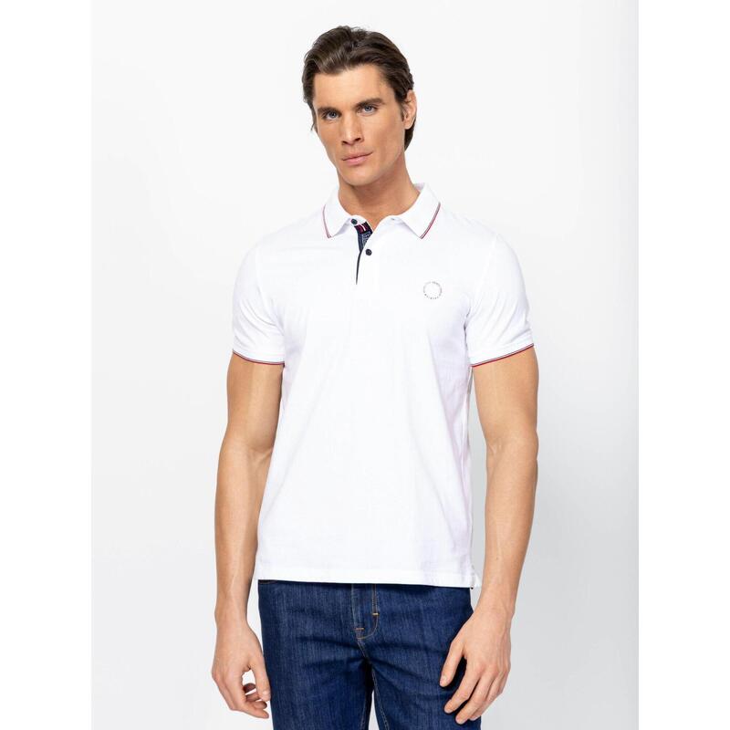Tricou cu mânecă scurtă, cu guler, pentru bărbați DANDYS26