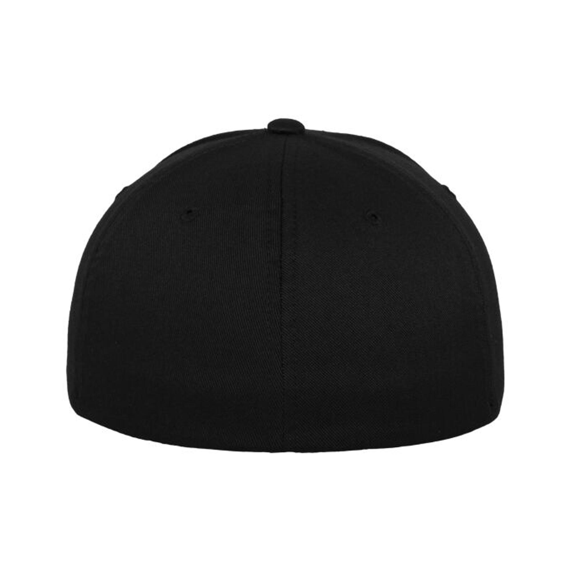 BaseballMütze für HerrenDamen Unisex, Wollig gekämmt Damen und Herren Schwarz 2/4