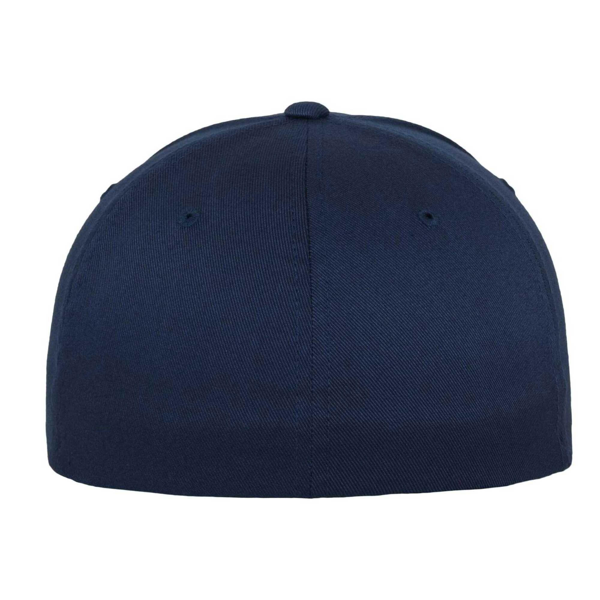 Unisex Adult Wooly Combed Baseball Cap (Navy) 2/3