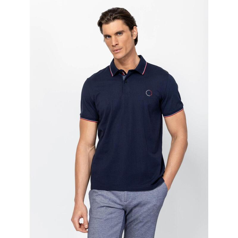 Tricou cu mânecă scurtă, cu guler, pentru bărbați DANDYS26