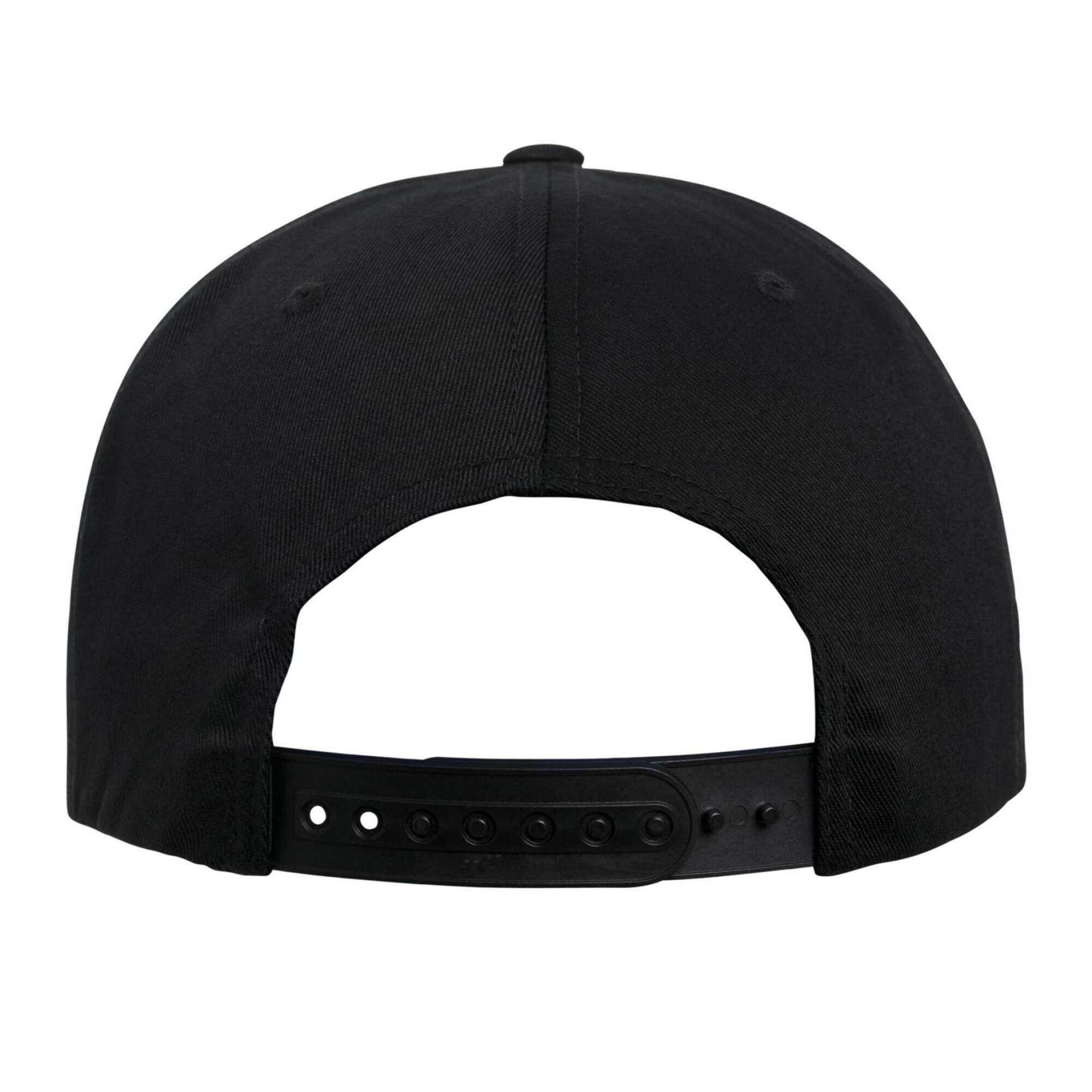 Kappe, Snapback, BioBaumwolle Damen und Herren Schwarz 2/4