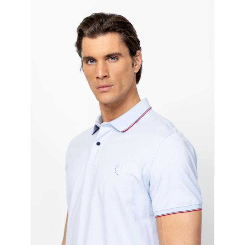 Tricou cu mânecă scurtă, cu guler, pentru bărbați DANDYS26