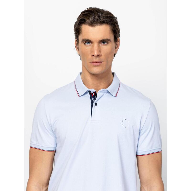Tricou cu mânecă scurtă, cu guler, pentru bărbați DANDYS26
