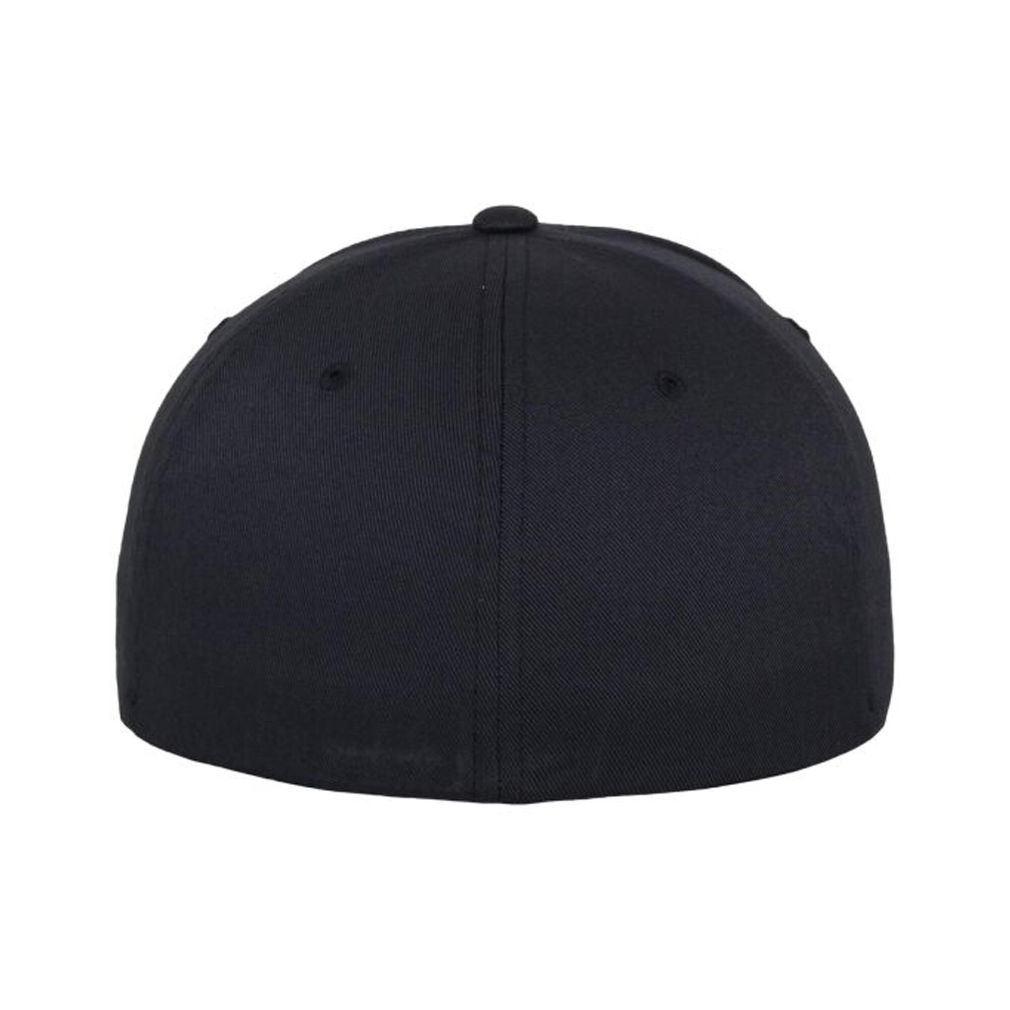 Unisex Adult Wooly Combed Baseball Cap (Dark Navy) 2/4