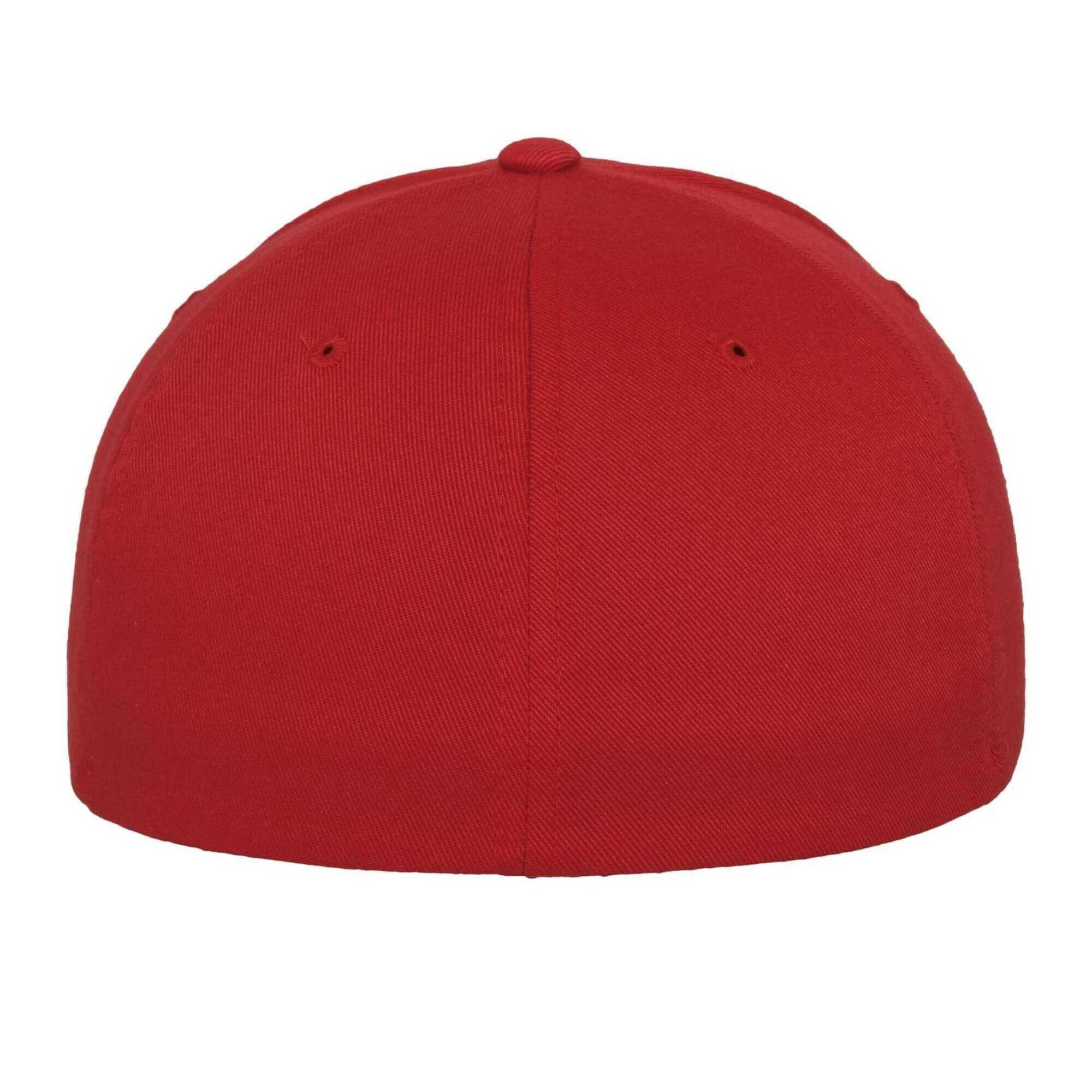 BaseballMütze für HerrenDamen Unisex, Wollig gekämmt Damen und Herren Rot 2/4
