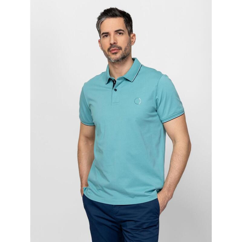 Tricou cu mânecă scurtă, cu guler, pentru bărbați DANDYS26