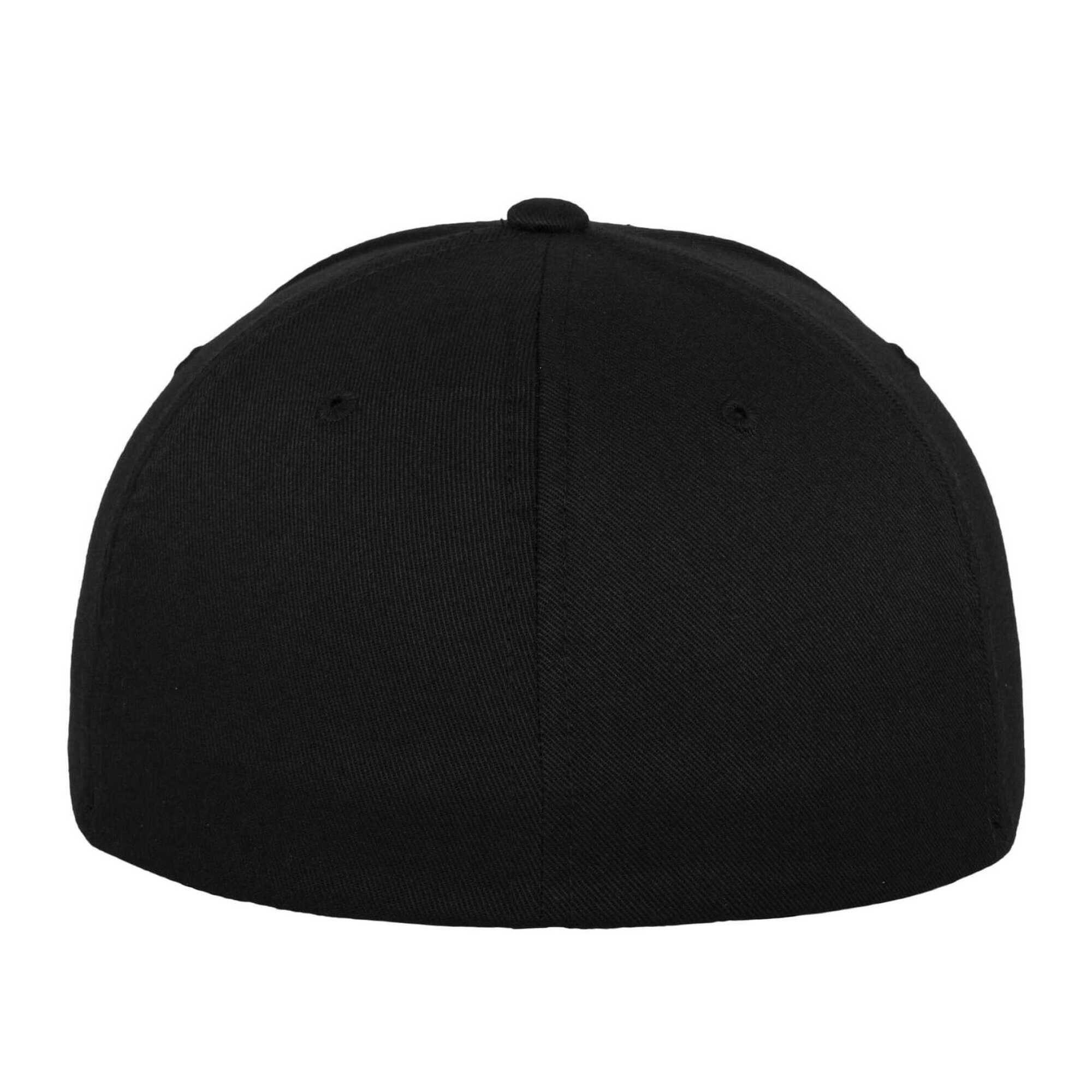 Cappellino Da Baseball Pettinato Lanoso Adulto Unisex Flexfit Nero Nero 2/4