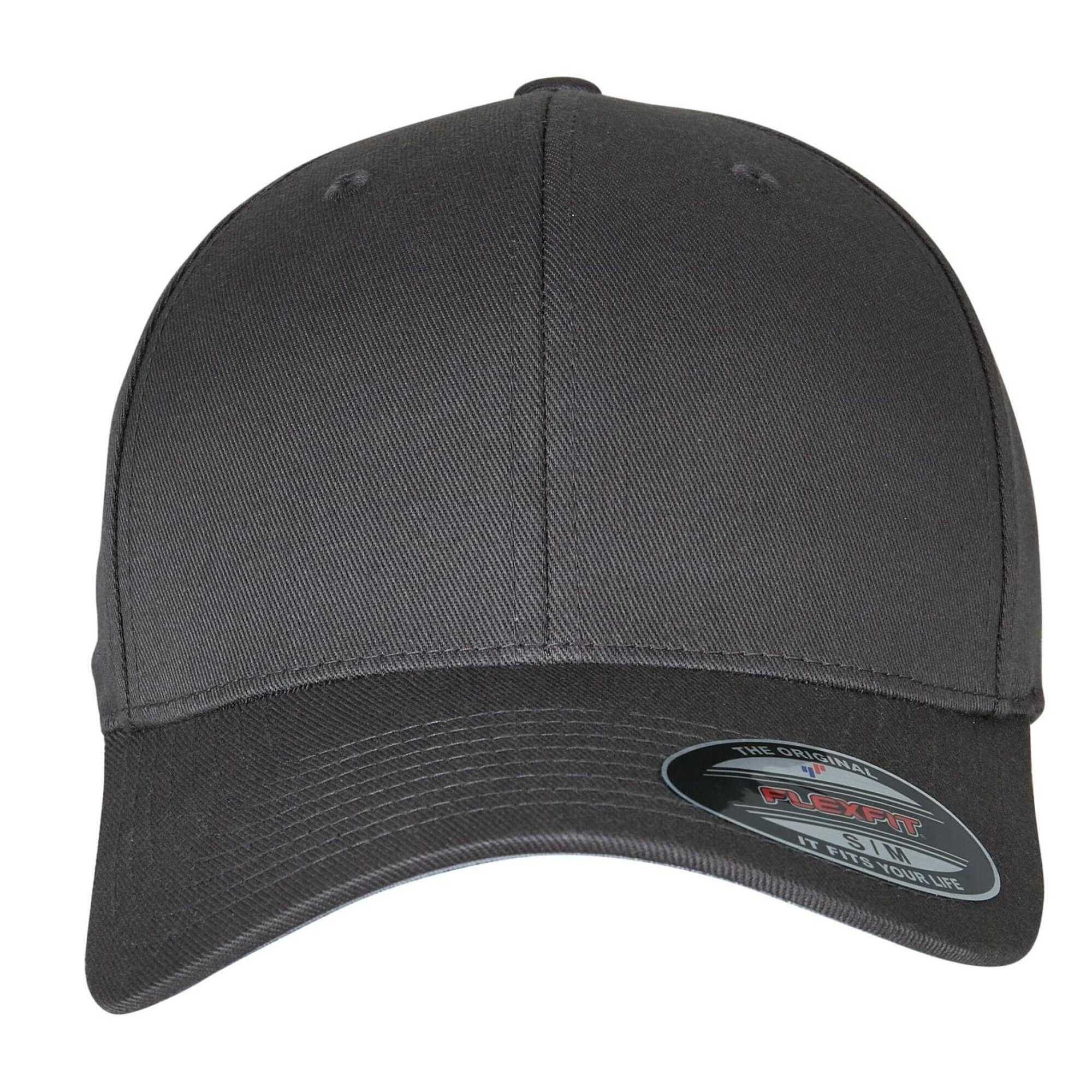 BaseballMütze für HerrenDamen Unisex, Wollig gekämmt Damen und Herren Dunkelgrau 3/4