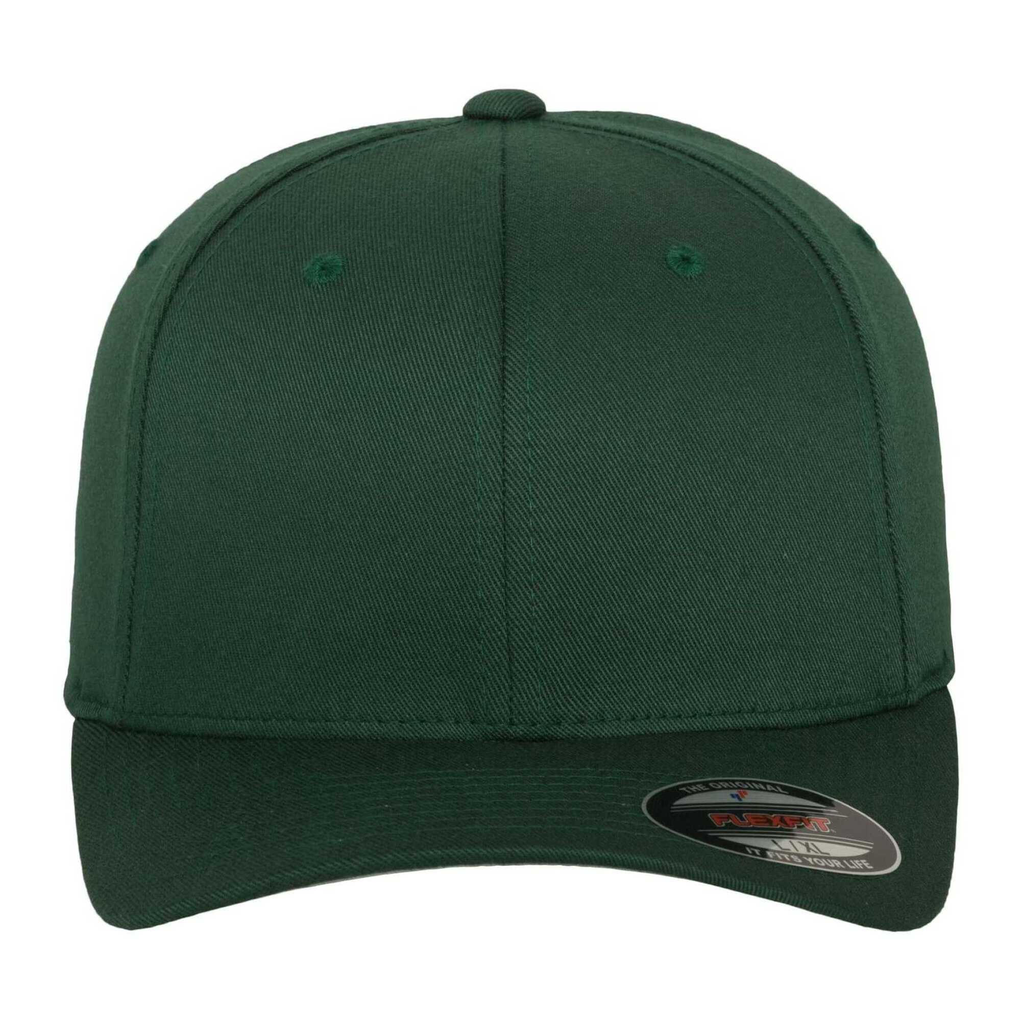 BaseballMütze für HerrenDamen Unisex, Wollig gekämmt Damen und Herren Fichte 3/4