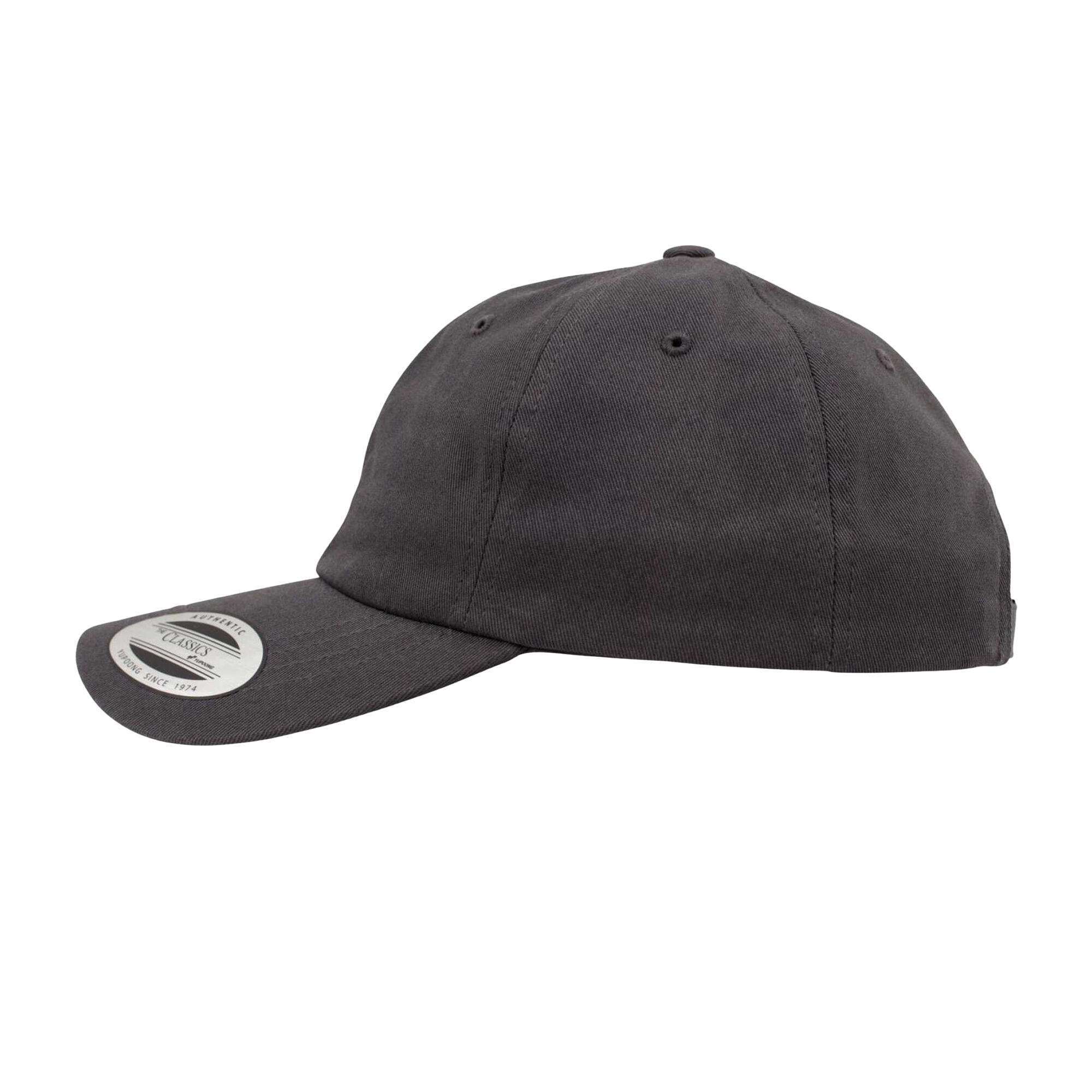 Unisex Adult Cotton Twill Low Profile Cap (Dark Grey) 3/4