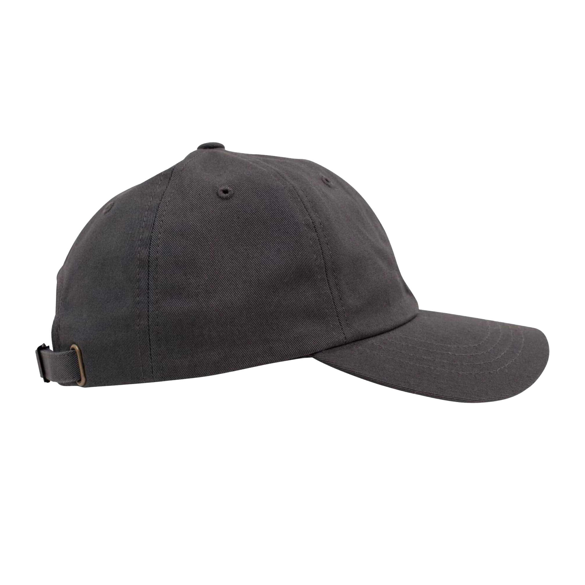 Unisex Adult Cotton Twill Low Profile Cap (Dark Grey) 4/4