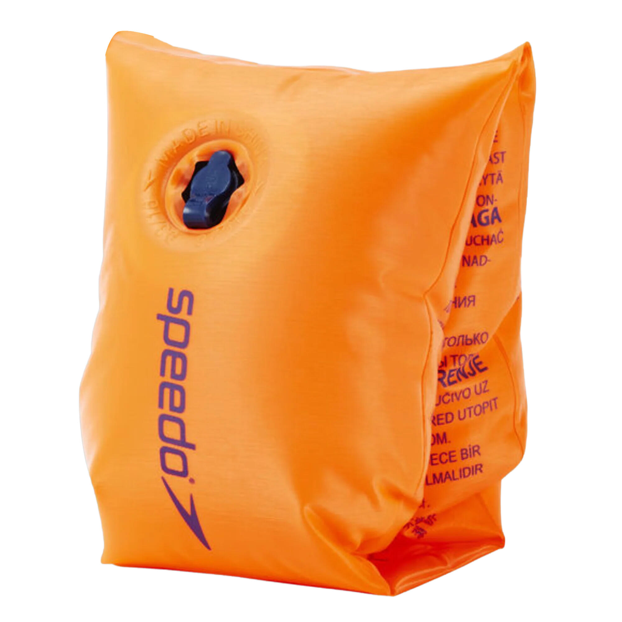 Childrens/Kids Swimming Armbands (Orange) 3/4