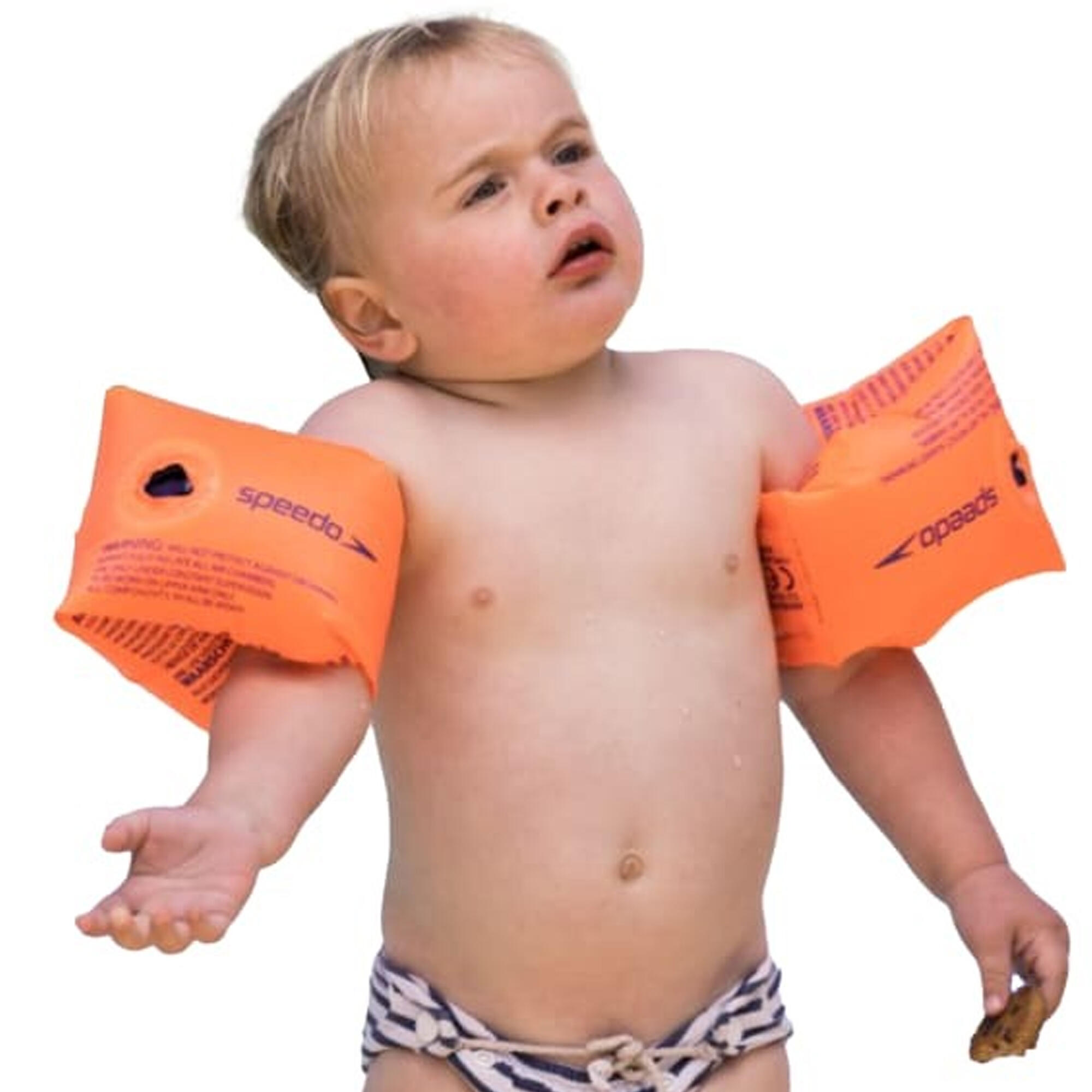 Childrens/Kids Swimming Armbands (Orange) 4/4