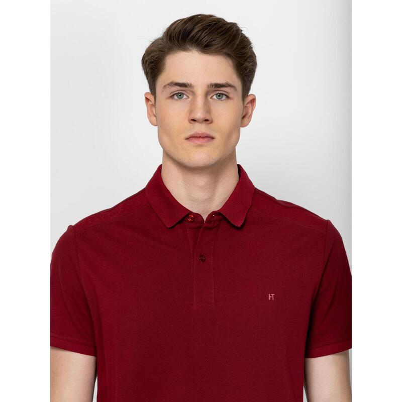 Tricou cu mânecă scurtă, cu guler, pentru bărbați DETONA