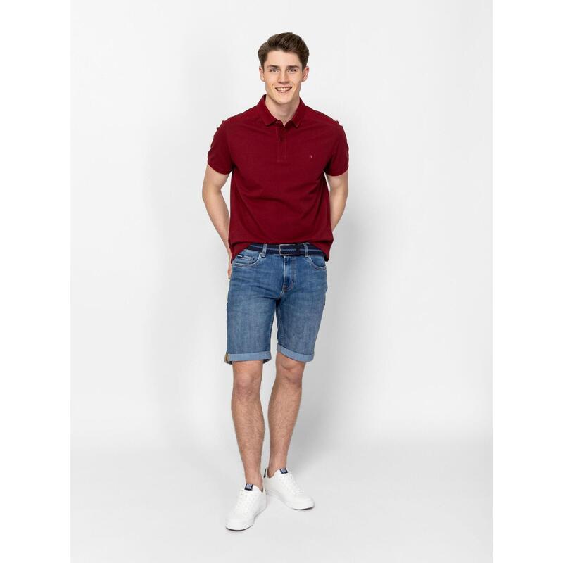 Tricou cu mânecă scurtă, cu guler, pentru bărbați DETONA